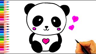 ÇOK KOLAY!! PANDA Nasıl Çizilir? - How To Draw a Panda Easy