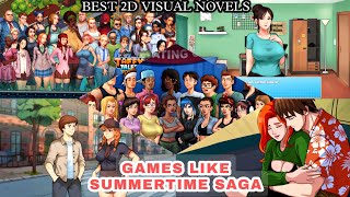 Top 5 Games Like Summertime Saga 2D Visual Novels You Must Try