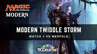 Mtg Modern Twiddle Storm Match 1 Vs Merfolk