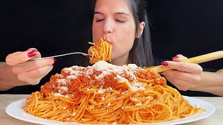 Spaghetti Bolognese Mukbang Asmr Eating Sounds