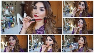 Desi Makeup || TT Cosmetics Creme & Liquid lipstick Swatches & Review || Nishoo Khan Desi Makeup || TT Cosmetics Creme & Liquid lipstick Swatches & Review || Nishoo Khan