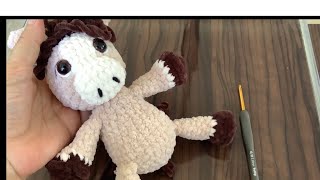 Kadife İp At Yapımı Velvet Yarn Horse Tutorial Part 2