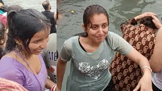 Ganga Snan गग सनन 2025 Haridwar Ganga Snan Triveni Sangam Snan Part 22