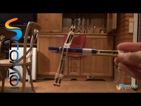 Cómo hacer una ballesta con lápices