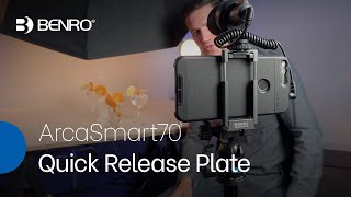 ArcaSmart70 Quick Release Plate | Two-in-One Plate for Mounting Cameras and Smartphones