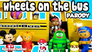 Wheels On The Bus Song With Paw Patrol Yo Gabba Gabba Mickey And Team Umizoomi By Epictoychannel
