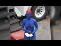 Jennifer Lawrence Rocks Mystique Bodysuit and Paint - Splash News
