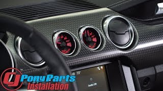 Supercharged 2018 Mustang GT gets a boost gauge: Ford Performance Center Instrument Cluster Install