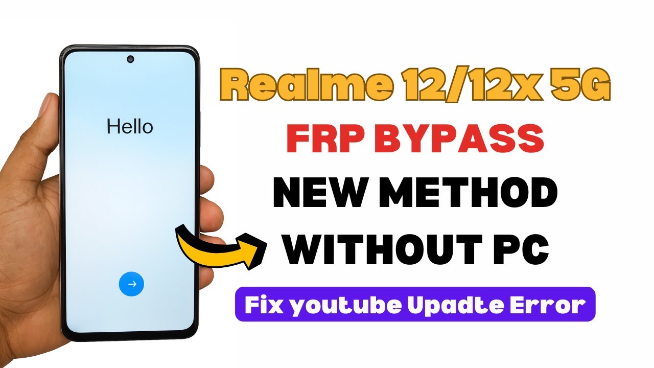 Realme 12/12x 5G FRP Bypass Android 14 New Method Realme 12/12x 5G FRP Bypass Android 14 New Method