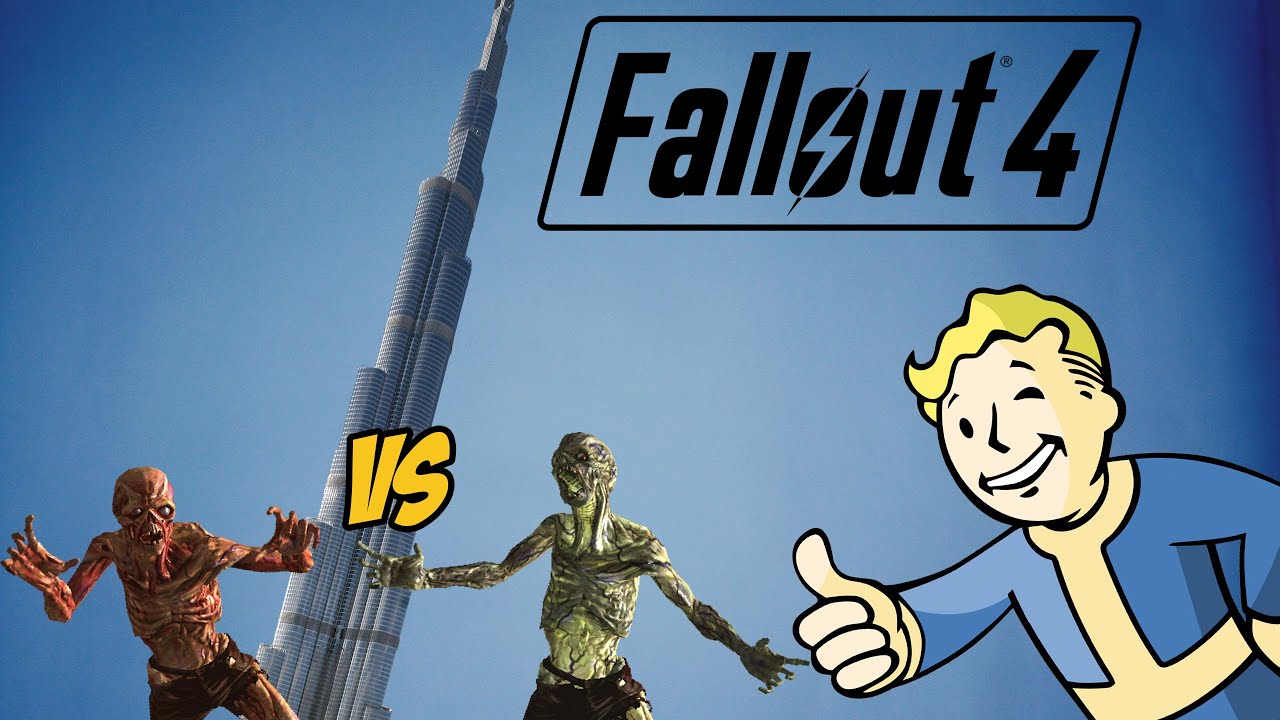 FALLOUT 4 как построить большой дом, зомби ферма, бои мобов - YouTube