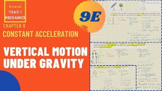 VERTICAL MOTION UNDER GRAVITY | Constant Acceleration 9E | Mechanics Year 1 | Edexcel | AQA | OCR