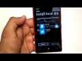 Install Apps both from Phone Storage and SD Card in WP 8.1