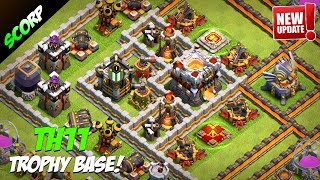 Th11 Trophy Base Best Town Hall 11 Defense Base 2017 Legend League Anti 2 Star - Clash Of Clan