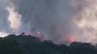 Sakaryada Havaya Fişek Favrikasınin Patlama Görüntüleri