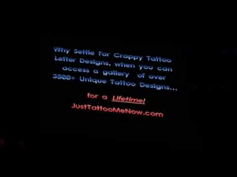 JustTattooMeNow.com Don't settle for crappy free Tattoo Letters, 