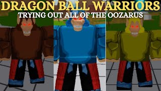 Roblox Dragon Ball Warriors Trying Out All Of The Great Apes