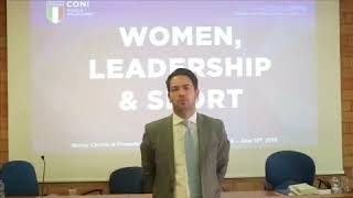 Michele Sciscioli al Seminario “Women, Leadership & Sport” 2 Michele Sciscioli al Seminario “Women, Leadership & Sport” 2