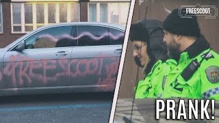 Prank Na Mikejepan - Posprejované Auto Zásah Policie