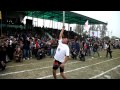 Plough lifting with teeth - happens only at Rural Olympics