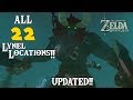 ALL 22 LYNEL LOCATIONS ZELDA: BOTW (UPDATED w/ TIMESTAMPS!!)