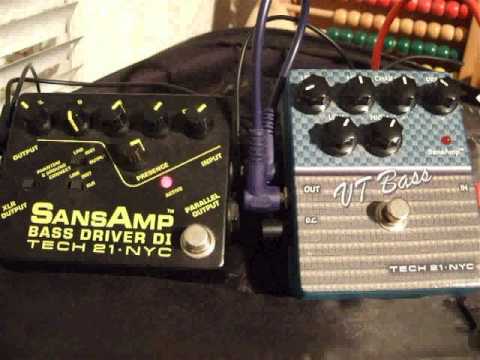 Tech 21 SansAmp Bass Driver DI (BDDI) vs VT Bass Character series (Ampeg sim)