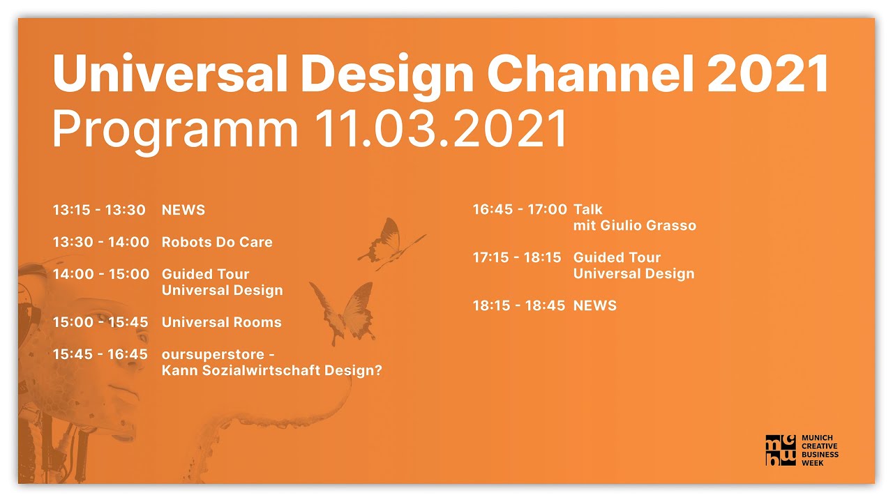 Robots & Talents - MCBW Universal Design Channel 2021 - 11.03.2021