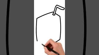 How To Draw Juice Box Step By Step Easy Juice Box Drawing For Kids Kidstube