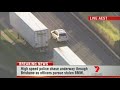 Brisbane High Speed Car Chase Live Footage from Ch7 - April 9th 2012