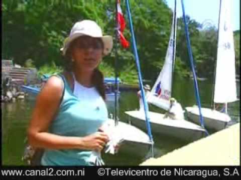 Sailing LAKE NICARAGUA Segeln Voile Vela Velero with Cristiana Frixione