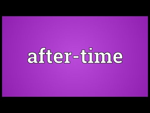 Header of After-Time