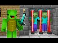 Locking Zombies in a SECURITY PRISON in Minecraft