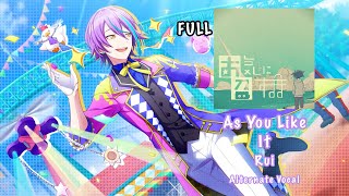 Full Ver As You Like It お気に召すまま Rui Kamishiro 神代 類 Alternate Vocal