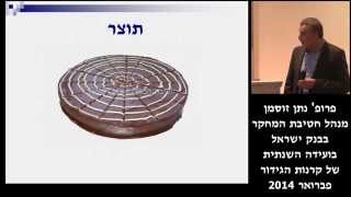 פרופ' נתן זוסמן, ראש חטיבת המחקר בבנק ישראל בהרצאת אורח בועידה השנתית של קרנות הגידור