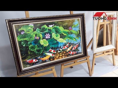 Tranh Khung Canvas - Tranh Cửu Ngư Quần Hội - NEO26
