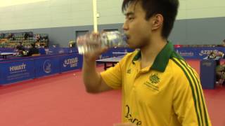 Aus Open 2016 MS Qual Rd: HAIQAL Muhamad Ashraf (MAS) vs ZHAO Anthony (AUS)