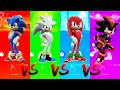 Sonic vs Silver Sonic vs Knucles vs Shadow | Tiles Hop Edm Rush
