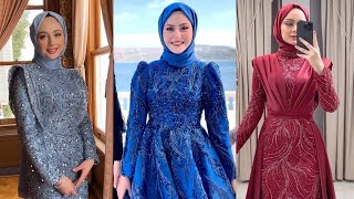 Muhteşem Güzel Nişanlık Tesettür Abiye Modelleri 2023 | Hijab Dresses For weddin