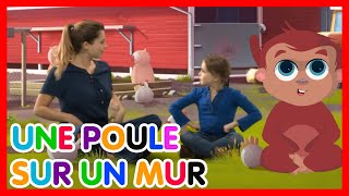 Une Poule Sur Un Mur - Les Amis De Boubi - Comptine À Gestes Avec Paroles Karoké