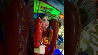 Her First Slingshot Ride