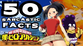 50 SARCASTIC ANIME FACTS - MY HERO ACADEMIA TOURNAMENT (Don't Get Triggered/Laugh Challenge)