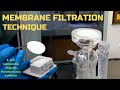Membrane Filtration Technique for Water Analysis (E. coli, Salmonella, Pseudomonas, Coliform etc.)