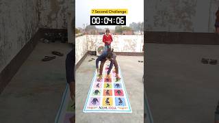 7 Second Challenge Both Hand & Feet Placing Challenge