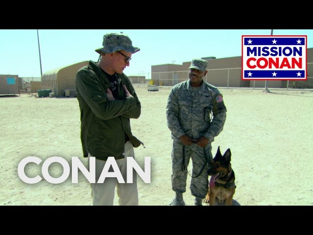 Conan Trains With Military Dogs - Video