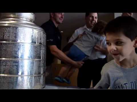 John Madden brings Stanley Cup to Saint Barnabas Medical Center...