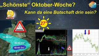 Schönste Oktober-Woche? Bis zu 27° möglich. Kaum Inversion. Aktuelle Wettervorhersage 02.-09.10.2022