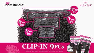 Bloom Bundle 9pcs Clip-In // Destiny Curl and Juicy Curl