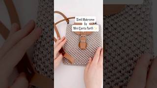 Simli Makrome Iplikle Mi̇ni̇ Bag Çanta Tarifi Kımda