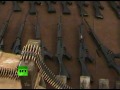 Video of huge weapons arsenal 'for Libya rebels' seized on Qatar boats