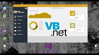 Visual Basic Interfaz De Usuario Modernista, Menú Deslizante, Vb, Winform, Only Form