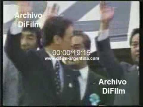 DiFilm - Toshiki Kaifu initiate a diplomatic tour USA 1989